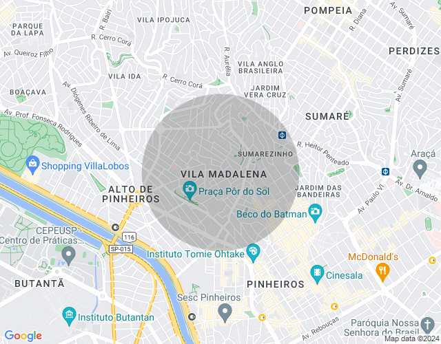 Imóvel no mapa