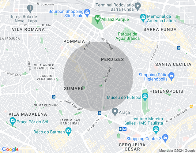 Imóvel no mapa