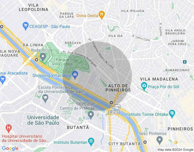 Imóvel no mapa