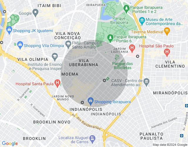 Imóvel no mapa