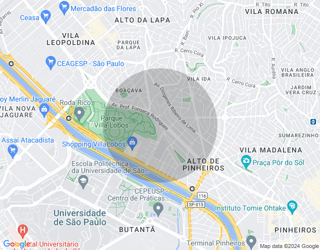 Imóvel no mapa