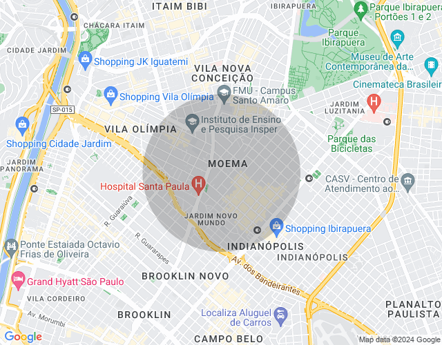 Imóvel no mapa