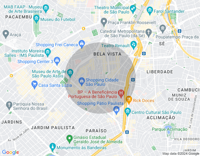 Imóvel no mapa