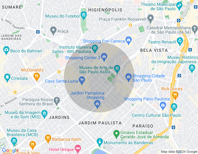 Imóvel no mapa