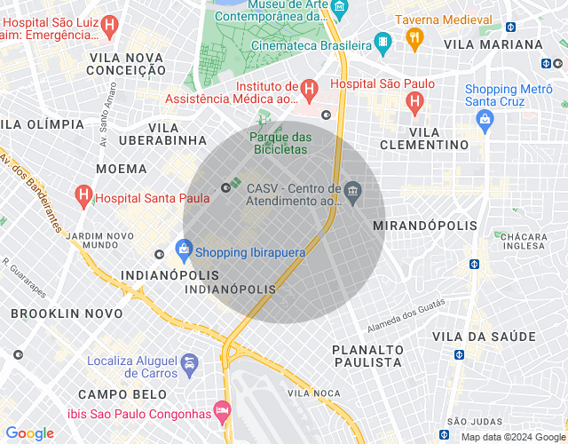 Imóvel no mapa