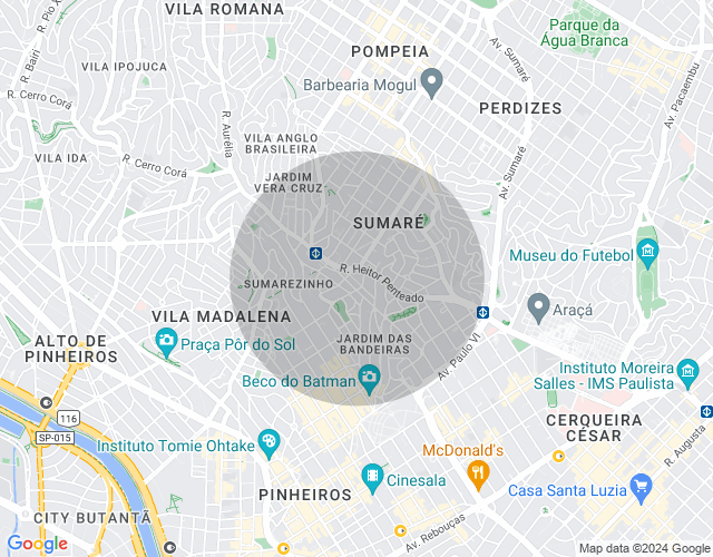 Imóvel no mapa