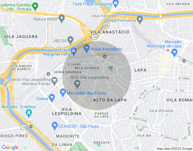 Imóvel no mapa