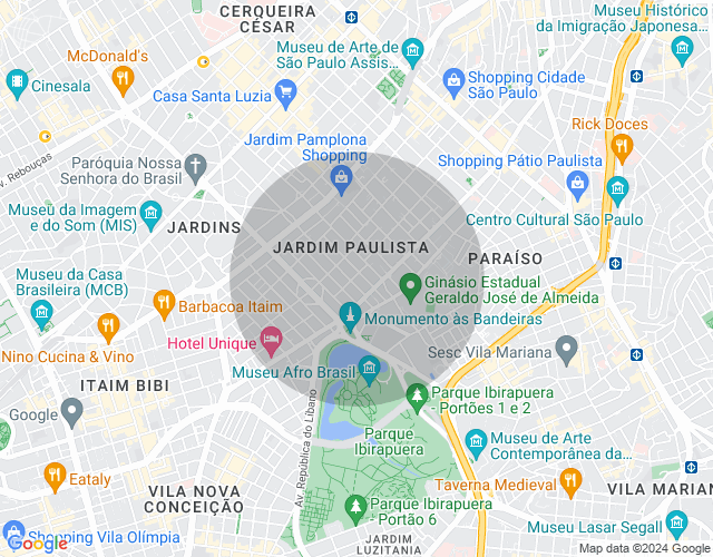 Imóvel no mapa