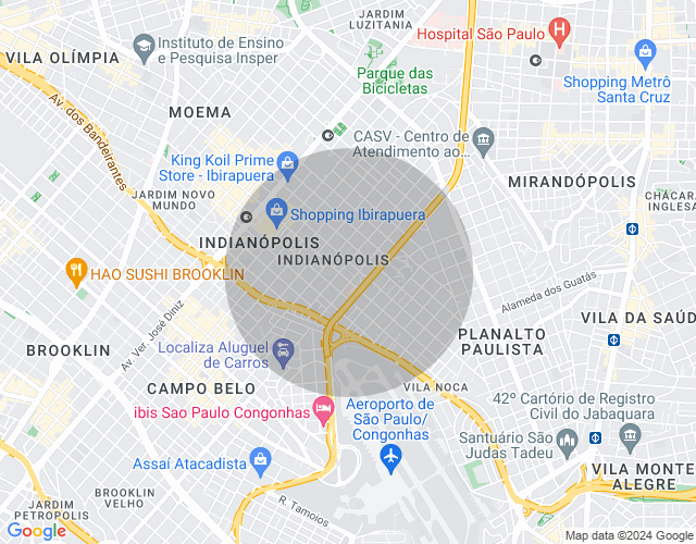 Imóvel no mapa