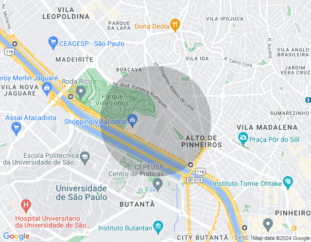 Imóvel no mapa