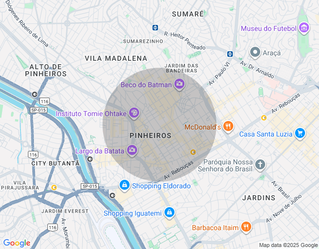 Imóvel no mapa