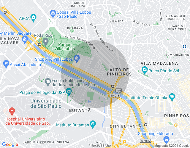 Imóvel no mapa