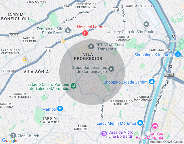 Imóvel no mapa