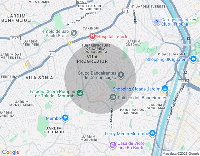 Imóvel no mapa