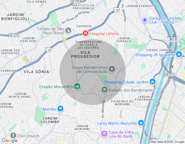 Imóvel no mapa
