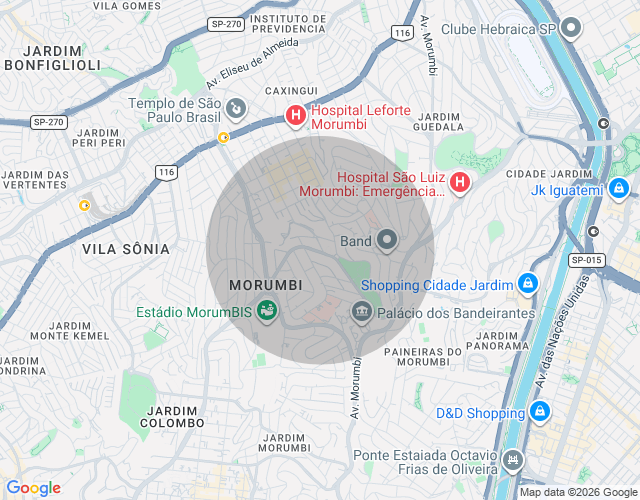 Imóvel no mapa