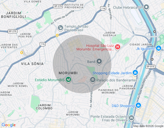 Imóvel no mapa