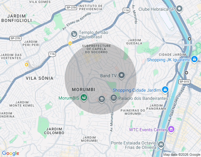 Imóvel no mapa