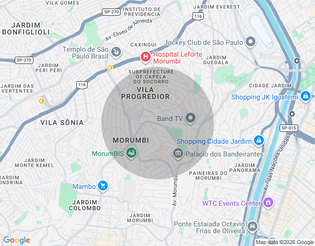 Imóvel no mapa