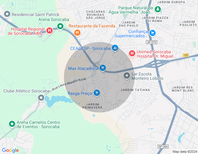 Imóvel no mapa