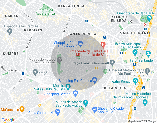 Imóvel no mapa