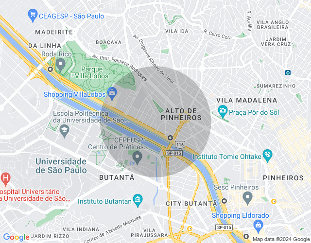 Imóvel no mapa