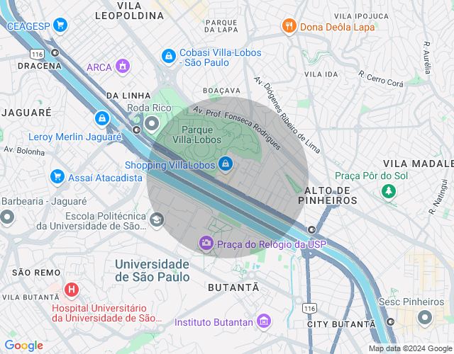 Imóvel no mapa