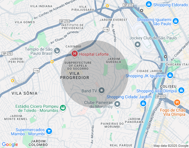 Imóvel no mapa