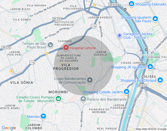 Imóvel no mapa