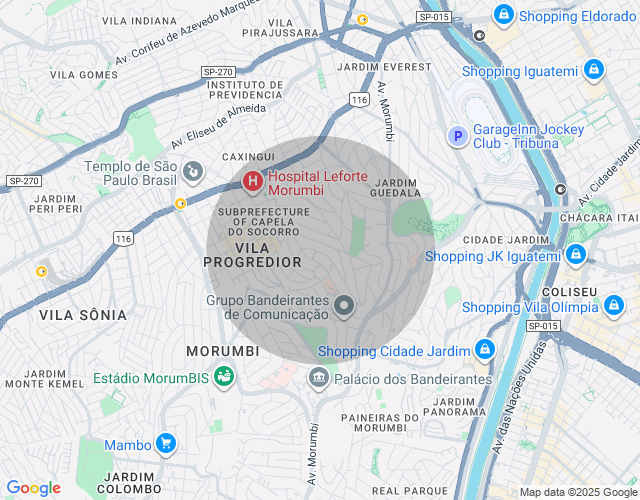Imóvel no mapa