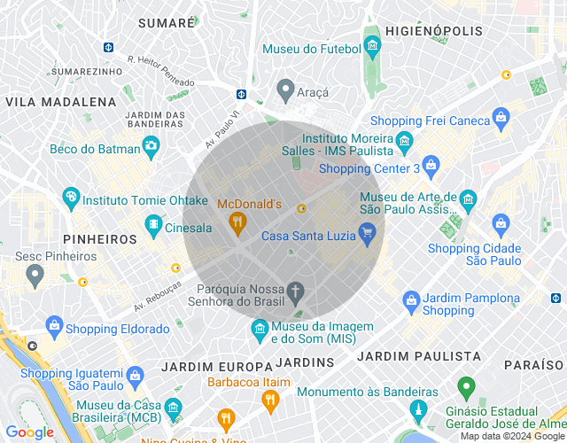Imóvel no mapa