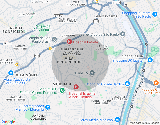 Imóvel no mapa