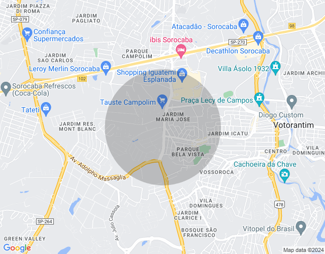 Imóvel no mapa