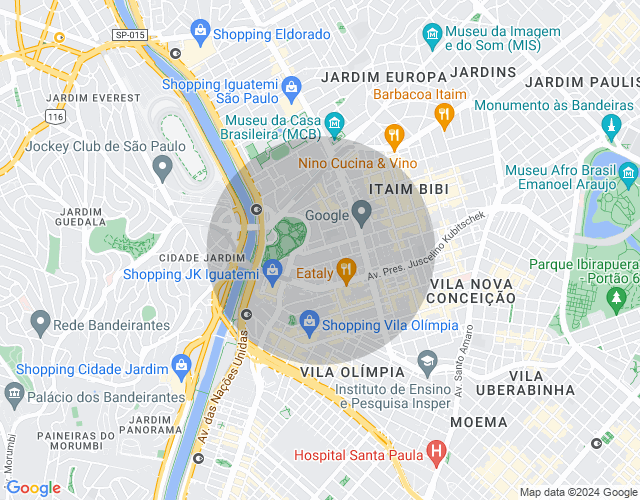 Imóvel no mapa