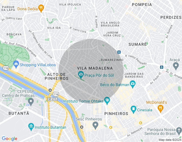 Imóvel no mapa