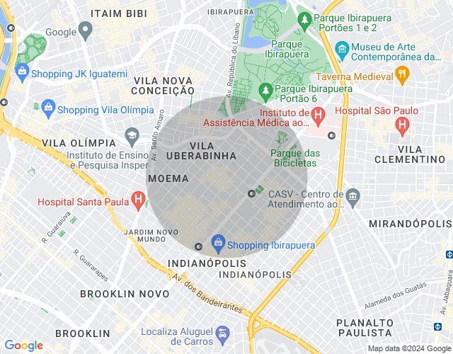 Imóvel no mapa