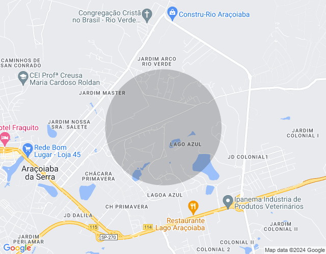 Imóvel no mapa