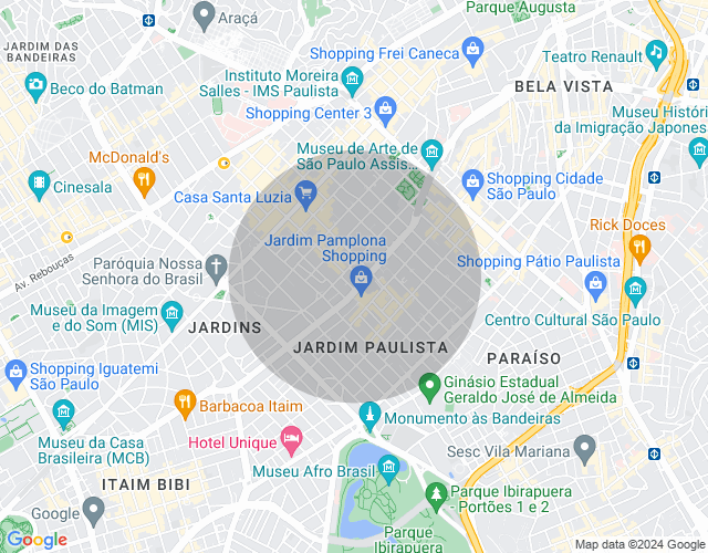 Imóvel no mapa