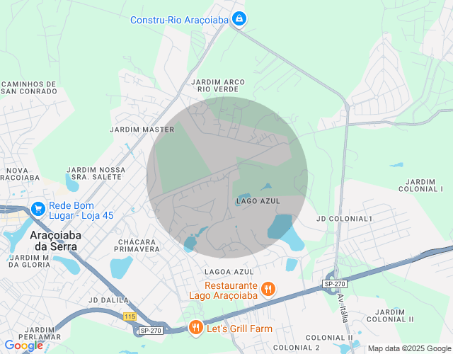 Imóvel no mapa