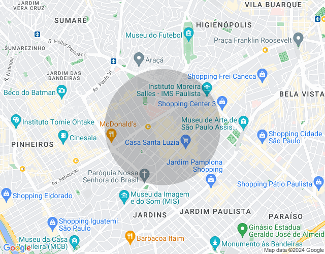 Imóvel no mapa