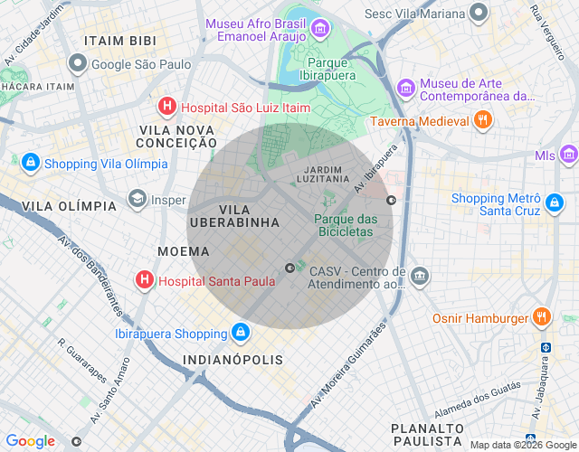 Imóvel no mapa