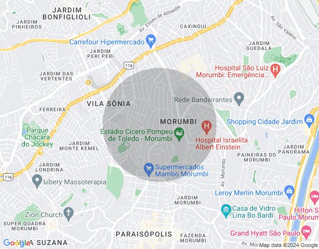 Imóvel no mapa