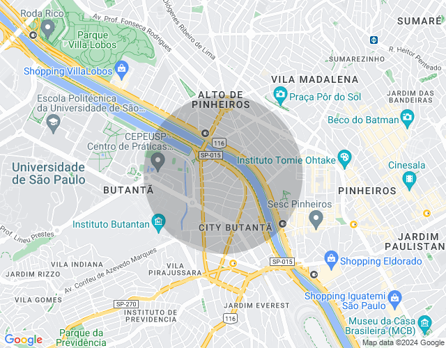 Imóvel no mapa