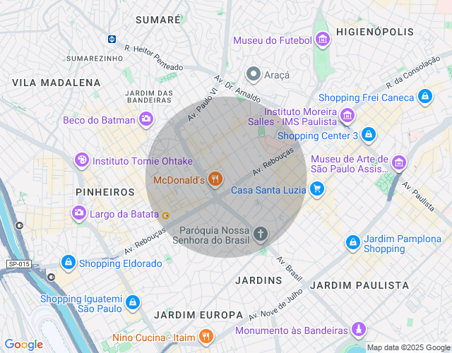 Imóvel no mapa