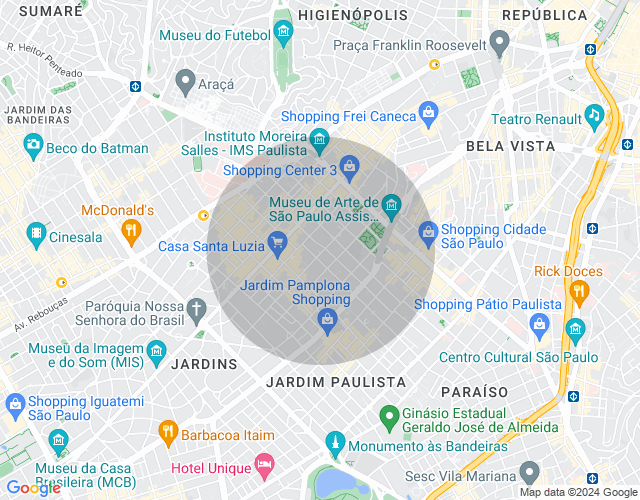 Imóvel no mapa