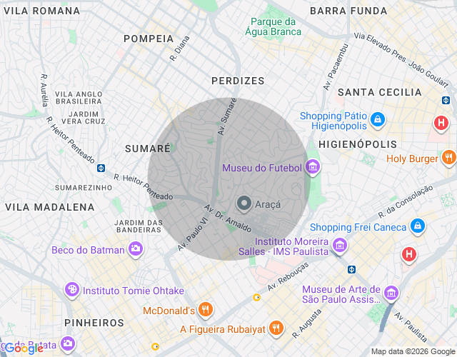 Imóvel no mapa
