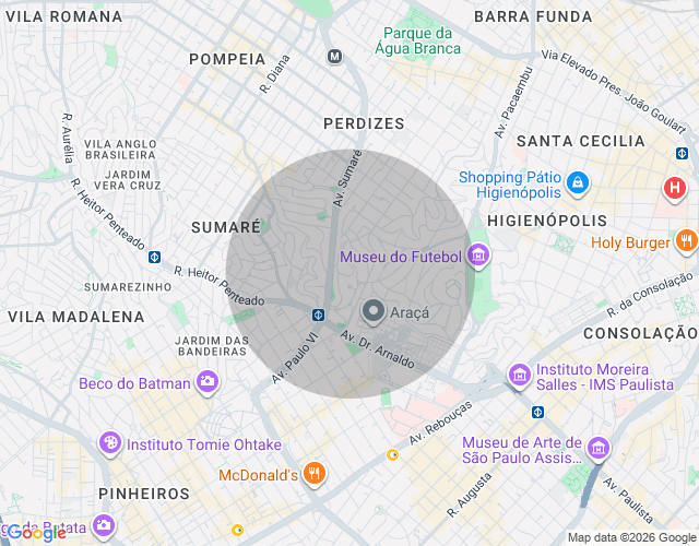 Imóvel no mapa