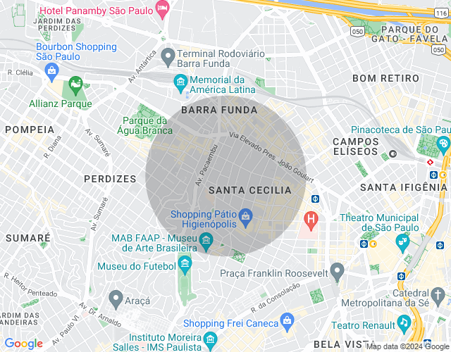 Imóvel no mapa