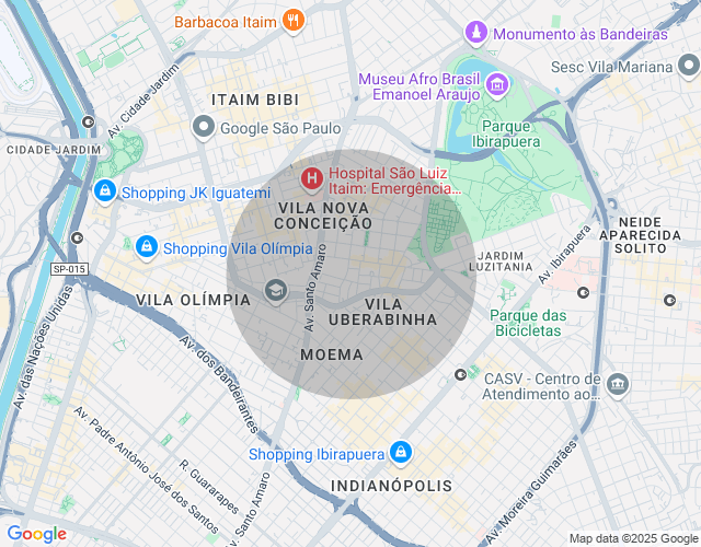 Imóvel no mapa