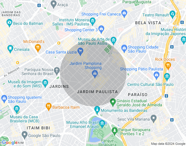 Imóvel no mapa